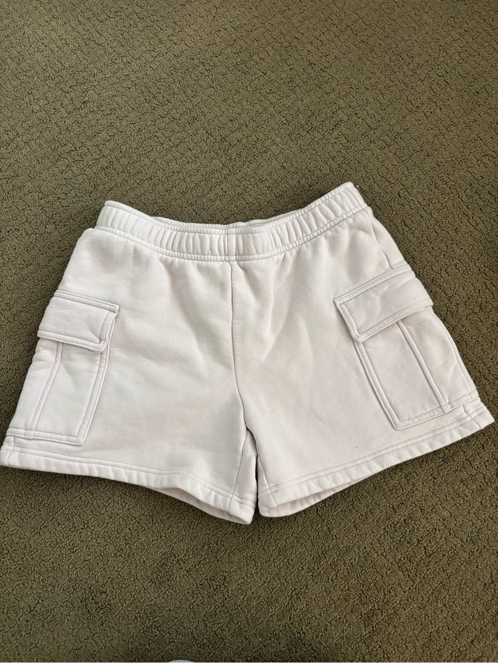 Aritzia White Cargo Pocket Shorts
